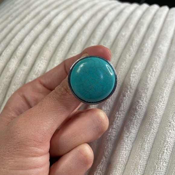 Round turquoise ring - Picture 2 of 3